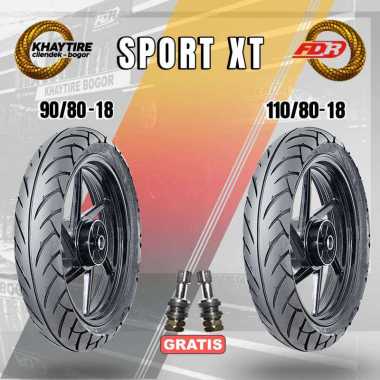 Paket Ban Motor FDR SPORT XT 90/80 Ring 18 Dan 110/80 Ring 18 Tubeless