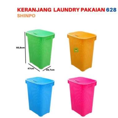 Shinpo Keranjang Pakaian - DAHLIA Hijau