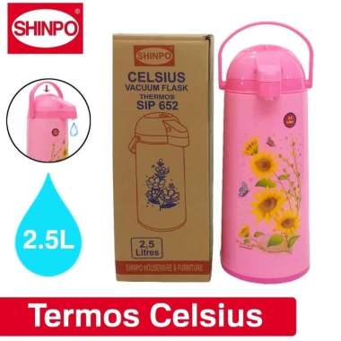 Shinpo Termos Air Panas - Celsius 2.5 Ltr Pink
