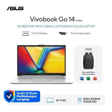 ASUS Vivobook Go 14 E1404FA-FHD352M Notebook - Cool Silver ( R3-7320U / 8GB / 512GB SSD / UMA / 14" 