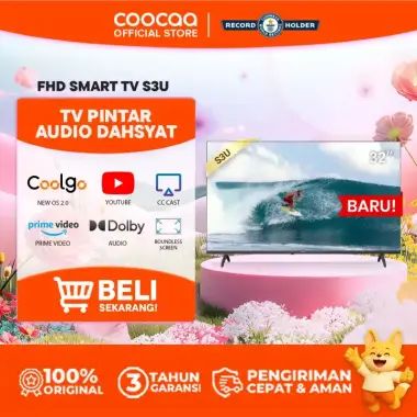BARU COOCAA 32 inch Digital Smart TV (Coocaa 32S3U-NEW)