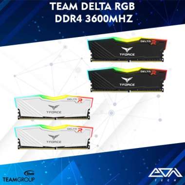 Team Delta RGB DDR4 2x8GB 3600MHz RAM Memory PC White