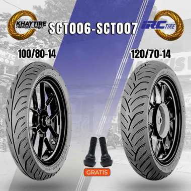 Paket Ban Motor Honda Pcx 150 IRC SCT-006 100/80 Ring 14 Dan SCT-007 120/70 Ring 14 Tubeless