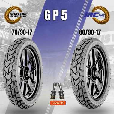 Paket Ban Motor Bebek IRC GP5 70/90-17 + 80/90-17 Tubeless
