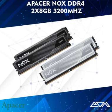 APACER NOX DDR4 2x8GB 3200MHz RAM PC Memory Dual White
