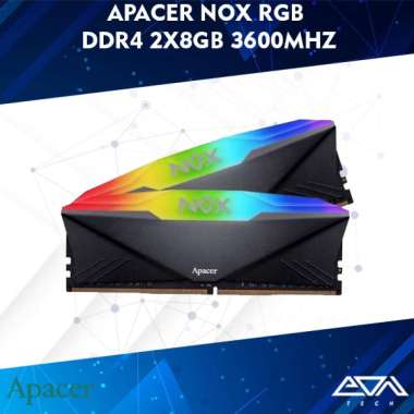 APACER NOX RGB DDR4 2x8GB 3600Mhz Memory RAM PC Longdimm