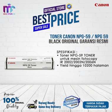 Toner Canon NPG-59 / NPG 59 Black Original Garansi Resmi