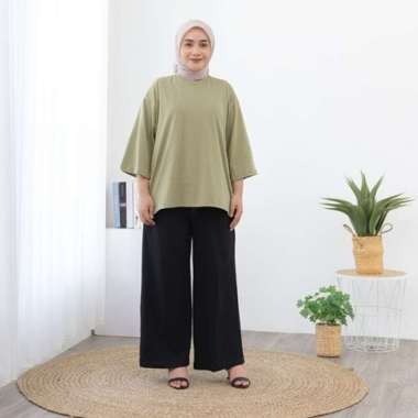 KAOS MENYUSUI OVERSIZE XL Panjang OLIVE GREEN