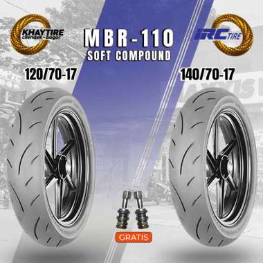 Paket Ban Motor Soft Compound IRC MBR-110 120/70-17 + 140/70-17 Tubeless