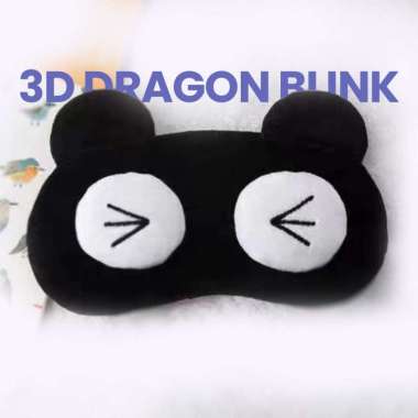 Goto Dreamy Sleeping Mask Penutup Mata Tidur Eye Cover Karakter Lucu 3D DRAGON BLINK