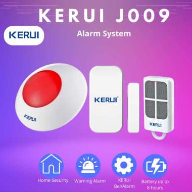 Alarm Rumah Strobe Sirine wireless KERUI J009 strobe Alarm System