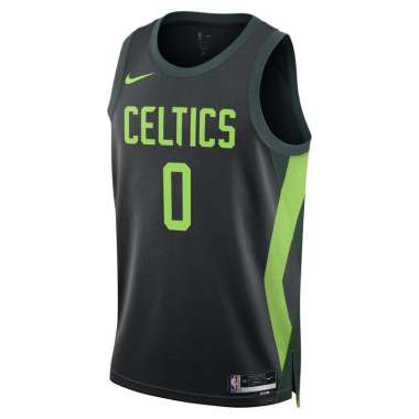 NIKE Men Basketball NBA Jayson Tatum Boston Celtic Dri-FIT Swingmen Jersey Basket Pria [FQ4335-011] 