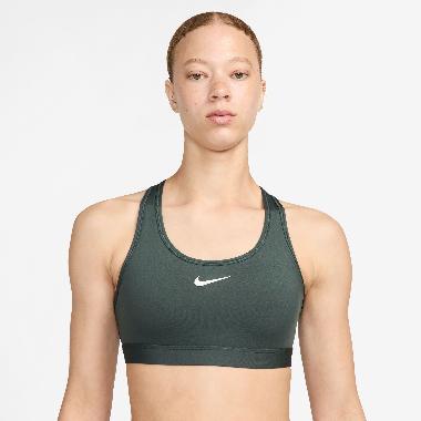 NIKE Women Training Swoosh Medium Support Padded Sports Bra Sport Bra Wanita [DX6822-338] M Vintage 