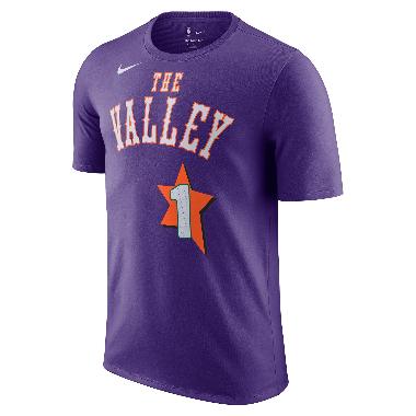 NIKE Men Basketball Devin Booker Phoenix Suns City Edition Short Sleeve Tee T-Shirt Kaos Basket Pria