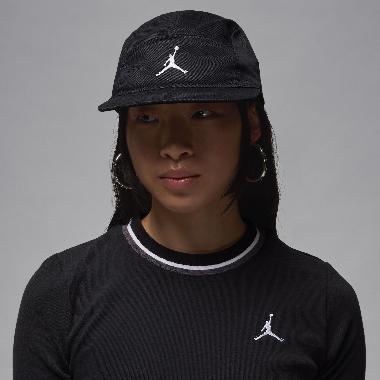 NIKE Unisex Basketball Jordan Fly Flat Bill Hat Topi Basket Pria / Wanita [FZ2050-010] M/L Black/Whi