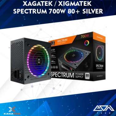 XAGATEK / XIGMATEK SPECTRUM 700W 80+ SILVER RGB Power Supply | PSU 80Plus