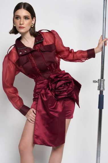 Maryalle ALMAROSE SKIRT M Maroon