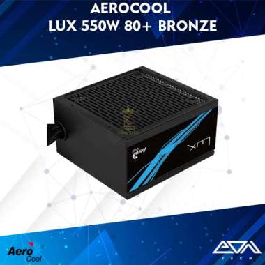 AeroCool LUX 550W 80+ Bronze Power Supply | PSU 550Watt 80Plus
