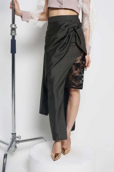 Maryalle FORTEZZA DRAPER SKIRT M Grey