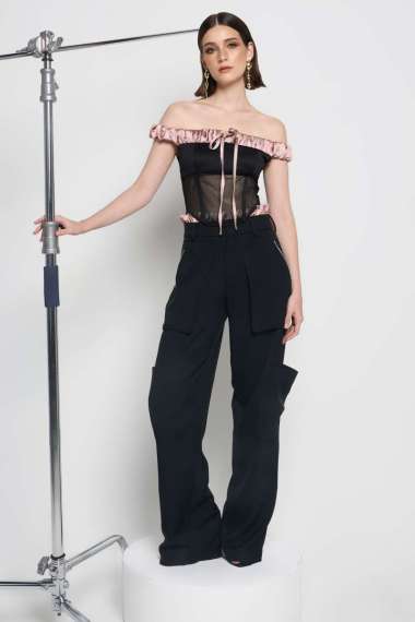 Maryalle SAVOY CARGO PANTS L Black