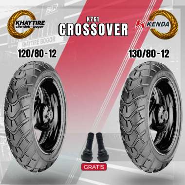 Paket Ban Motor KENDA K761 120/80-12 dan 130/80-12 Tubeless