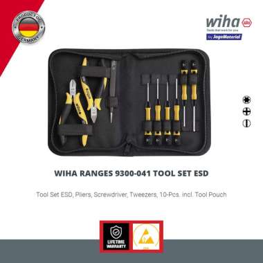 Wiha Ranges 9300-041 Tool Set ESD - Obeng Elektronik Set