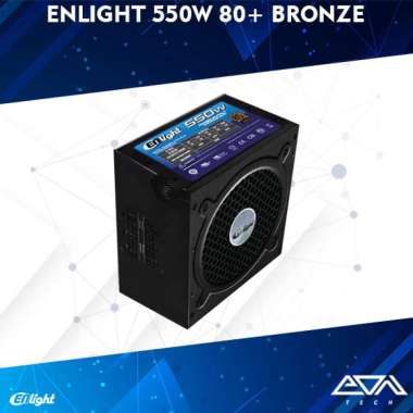 Enlight 550W 80+ Bronze Modular Power Supply | PSU 80 Plus ( Black )