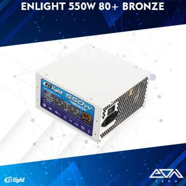 Enlight 550W 80+ Bronze Modular Power Supply | PSU 80 Plus (White)