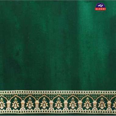 Alhadi Karpet Masjid IMABEL METERAN Ukuran 100 x 120cm Tebal 16mm Sajadah Mushola Empuk Padat Lembut