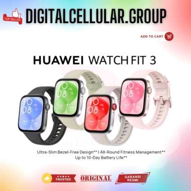 Huawei WATCH FIT 3 Smartwatch - Pemantauan Kesehatan dan Fitness Terbaik