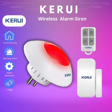 Alarm Rumah Strobe Sirine wireless KERUI J009 strobe Bel Alarm System