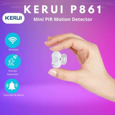 KERUI Wireless Mini PIR Motion Sensor Gerak Alarm Detector