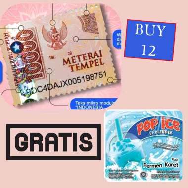 Pos Indonesia MATERAI 10000 Original Pos