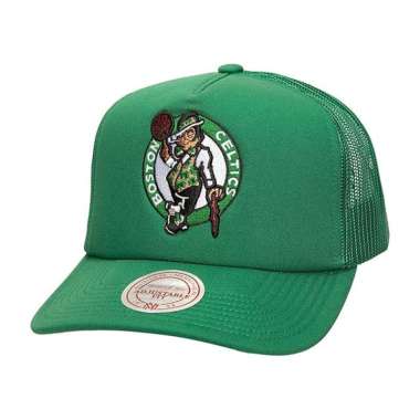 Mitchell & Ness Unisex Basketball NBA Evergreen Trucker Boston Celtics Snapback Topi Basket [HHT8032