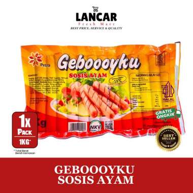 GEBOOOYKU SOSIS AYAM 1KG / SOSIS GEBOYKU AYAM 1KG