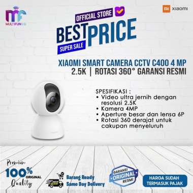 Xiaomi Smart Camera CCTV C400 4 MP 2.5K | Rotasi 360° Garansi Resmi