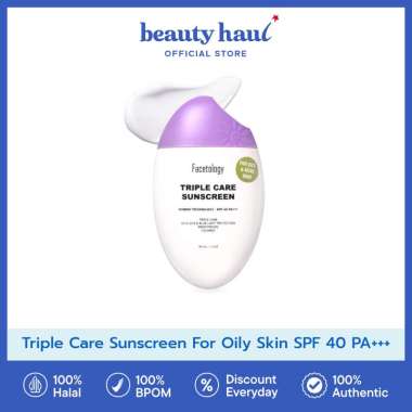 FACETOLOGY Triple Care Sunscreen For Oily Skin SPF 40 PA+++