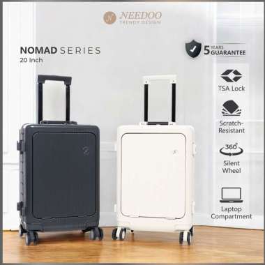 NEEDOO Tas Koper Laptop Kabin & Bagasi Hardcase PC Aluminum Frame + Front Laptop Compartment 24 inch