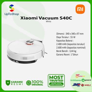 Xiaomi Robot Vacuum S40C | 5000 Pa |wadah 520ml tangki air 260ml - Garansi Resmi