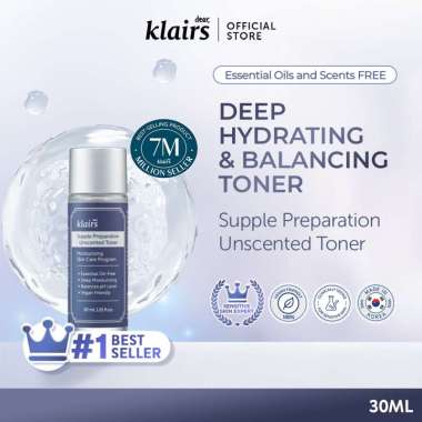 Dear Klairs Supple Preparation Unscented Toner Miniature 30ml
