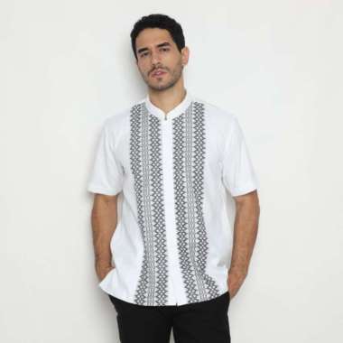 Platini Kemeja Pria Lengan Pendek Katun 931234 WHITE XXL