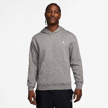 NIKE Men Basketball Jordan Brooklyn Fleece Pullover Hoodie Hoodie Basket Pria [FV7281-091] S Carbon 