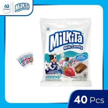 Milkita Permen Susu Mix Bag - Milk Candy 1 Bag (Isi 40Pcs) 40 Pcs