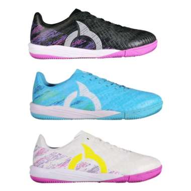SEPATU FUTSAL ORTUSEIGHT ORTUS FORTE VANTAGE V2 IN 3 warna 41 CYAN WHITE