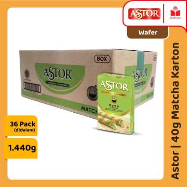 1 Karton Wafer Astor Matcha 40 Gram