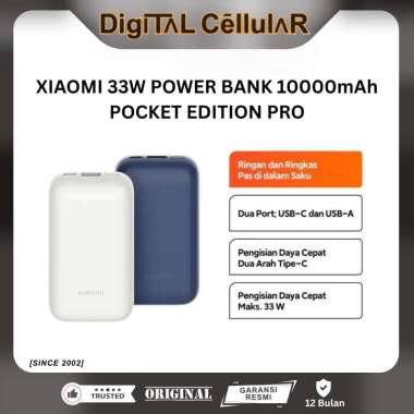Xiaomi Power Bank 33W 10000mAh Pocket Edition Pro Ivory