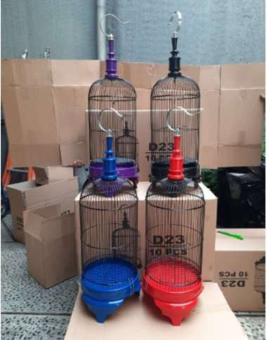 Sangkar pvc Helopet burung pleci tebok bentuk batman D-23 pintu ada bentuk love