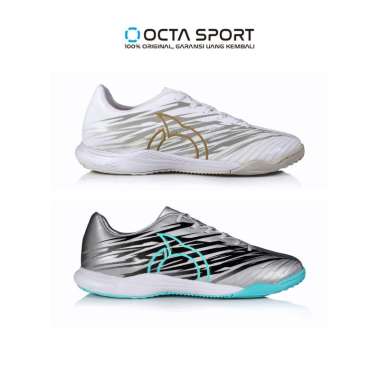 SEPATU FUTSAL ORTUSEIGHT CATALYST BALLISTIC IN 44 Silver Black
