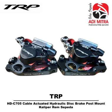 TRP HD-C705 Cable Actuated Hydraulic Disc Brake Post Mount Kaliper Rem Sepeda Front Only
