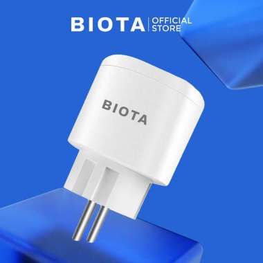 BIOTA Smart Plug - Colokan Portabel Watt Meter Wi-Fi Wireless Square